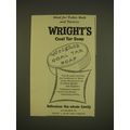 1955 Wright's Coal Tar Soap Ad - Ideal for toil...