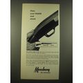 1966 Mossberg Model 500 Shotgun Ad - Flick your thumb and shoot