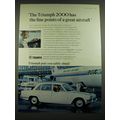 1968 Triumph 2000 Car Ad - The Triumph 2000 has the fine points