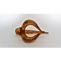 Acrylic amber brown splatter paint alligator ha...