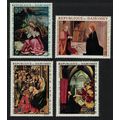 Dahomey Christmas Religious paintings 4v 1967 M...