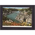 CORNWALL POST CARD .. RIVER LOOE AND TOWN OF LO...