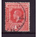 NORTHERN NIGERIA 1912 SG 41 1d RED FINE USED