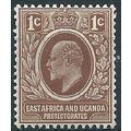 East Africa & Uganda 1907 SG34 1c Brown Mounted...