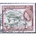 British Guiana 1954 - SG333 - 3c olive & brown ...