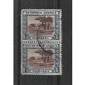 SouthWestAfrica.SG80 1s Bush Scene Pair.Fine Us...