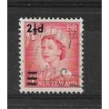 NewZealand.SG808 2 1/2d on 3d Queen Elizabeth I...