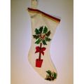 60s Bucilla Handmade 17" Felt Christmas Stocking