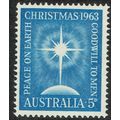Australia 1963 Christmas 5d Greenish Blue SG361 UM