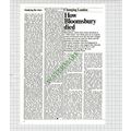 Bloomsbury London - 1971 Article