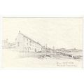 Harbour Buildings Portmahomack Postcard Sketch ...