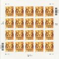Art Deco Gold Eagle Sheet of Twenty 55 Cent Pos...