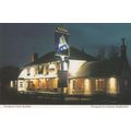 The Queens Head Pub At Night Bradfield Berkshir...