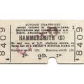 London Transport Edmondson Ticket - Hammersmith...