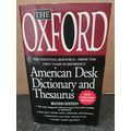 Oxford Desk Dictionary and Thesaurus by Oxford ...