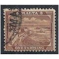 Malta 1901 SG31 1/4d Brown Fine Used. ..