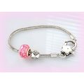 Summer Gift Flower Charm Euro Beads Silver Tone...