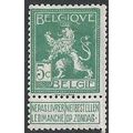 Mi 91: 5 c. green Definitive Stamp: Heraldic Lion.