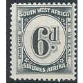 South West Africa 1931 D51 6d Black & Slate Pos...
