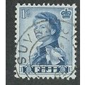 FIJ 1954 1d 'QUEEN ELIZABETH II (BLUE) ' FINE U...