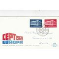 Netherlands 1969 Europa CEPT FDC special cancel...
