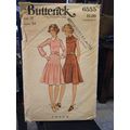 Vintage Butterick 6555 Misses Dresses Pattern -...