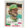 1982 Topps baseball card 392 Rick Bosetti- Athl...