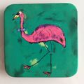 FRIDGE MAGNET -CARTOON PINK FLAMINGO