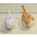 Lot of 2 Mini Cat PVC Figures