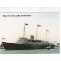 Royal Yacht Britannia Postcard unused Creased