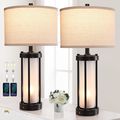 RORIA Set of 2 Modern Table Lamps for Living Ro...