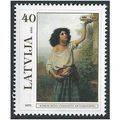 Latvia Mi 675 A: 'Gypsy Woman with Tambourine' ...