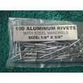 100 Pieces 1/8" x 5/8" Aluminum Pop Rivets with...