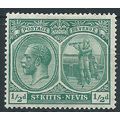 St Kitts-Nevis 1921 SG24 1/2d Blue-Green Mounte...