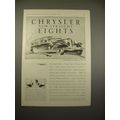 1930 Chrysler Eight Sedan Car Ad!