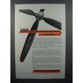 1945 United Aircraft Ad - 500,000 Hamilton Propellers