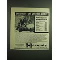 1962 Hornady RN Round Nose Bullets Ad - One Dead Elk Quick