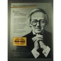 1986 MasterCard Ad - Andre Previn - Substance Makes Music a Universal Language