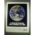 1991 EDF Environmental Defense Fund Ad - If you...