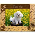 Poodle Laser Engraved Wood Picture Frame (5 x 7)