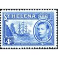 St Helena KGVI 1940 4d Ultramarine Mounted Mint...
