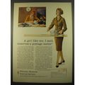 1961 Pitney-Bowes DM Postage Meter Ad - A girl ...