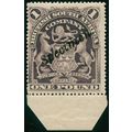 Rhodesia 1901 £1 greyish red-purple Perf 15½ SP...