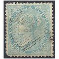 India 1856 SG38 1/2a Pale Blue Good/Fine Used. .