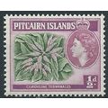 Pictairn Islands 1963 SG18 1/2d Green & Reddish...