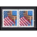 2913v 32c U.S. Flag Over Porch Very Fine MNH LG...