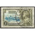 Northern Rhodesia 1935 SG18 1d Light Blue & Oli...