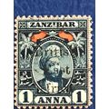 British East Africa QV 1897 1a Indigo & Red Zan...