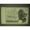 1922 Buffalo Forge Gas and Fume Exhausters Ad