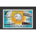 GRENADA 1970 25c UPU EMBLEM BUILDING & TRANSPOR...